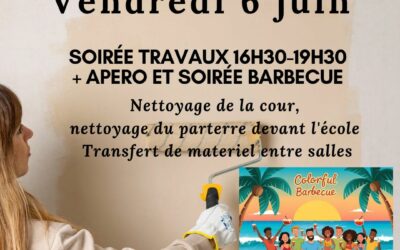 Soirée travaux vendredi 6 juin